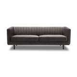 1. "Sage Sofa - Stone Grey Velvet with plush cushioning and elegant design"