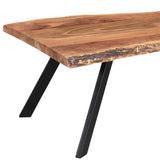 4. "Virag Coffee Table in Natural and Black - Durable and long-lasting construction"