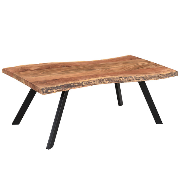 1. "Virag Coffee Table in Natural and Black - Sleek and modern design"