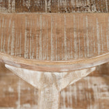 7. "Distressed Natural Avni Coffee Table - Perfect addition to cozy living spaces"