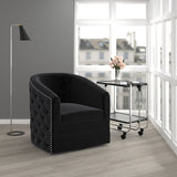 2. "Black Velci Accent Chair - Contemporary design for modern interiors"