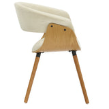 4. "Beige Fabric and Natural Holt Accent/Dining Chair - Durable and high-quality construction"