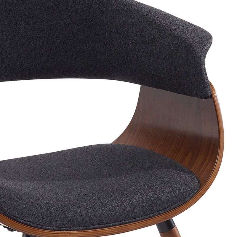 6. "Charcoal and Walnut Holt Accent/Dining Chair - Durable construction for long-lasting use"