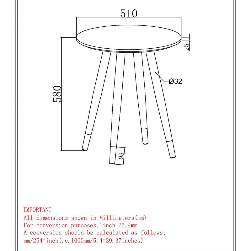 8. "White and Black Emery Table - Ideal for displaying decor or holding essentials"