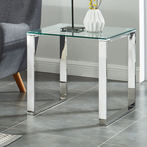 2. "Silver Zevon Accent Table - Stylish addition to any room"