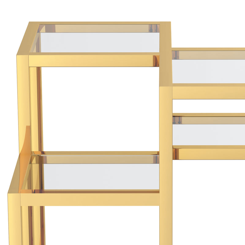 7. "Casini Accent Table in Gold - Add a Touch of Sophistication to Your Home"