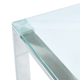 6. "Silver Zevon Console/Desk - Versatile and practical furniture for any room"