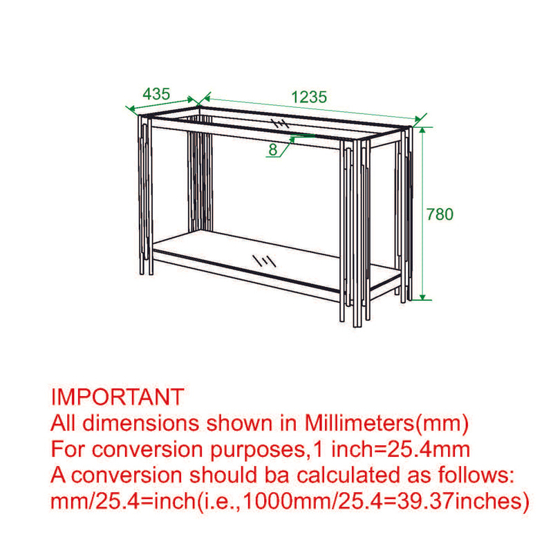 8. "Silver Console Table for Home Office - Create a productive workspace"