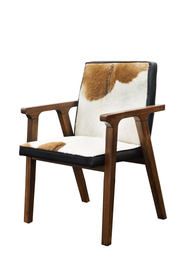 1. Rio Cool Armchair - Cool Brown, Leather/Goat Hair with comfortable seating