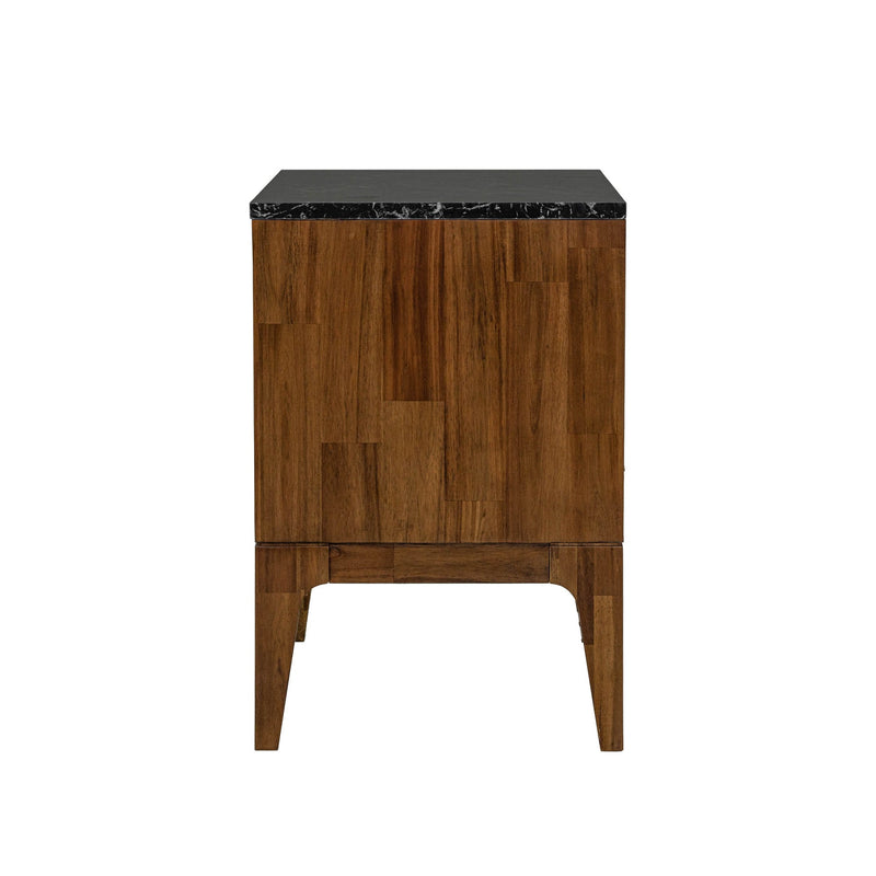 5. "Versatile Allure Nightstand with adjustable shelves for personalized storage"