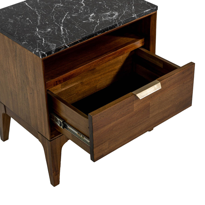 10. "Allure Nightstand with a convenient built-in USB charging port"