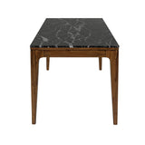 4. "Contemporary Allure Dining Table with spacious seating for six"