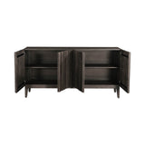 5. "Functional vertical sideboard with multiple drawers and cabinets"