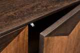 5. Elegant Illusion Sideboard with a beautiful wood finish