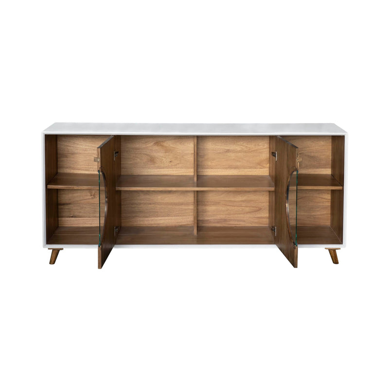 4. "Elegant Casablanca Sideboard crafted from high-quality wood and finished with a rich stain"