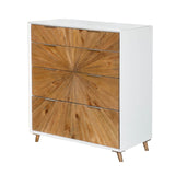 1. "Casablanca 5 Drawer Chest in elegant mahogany finish"