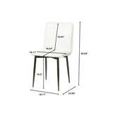 9. "Affordable Luca Side Chair - Fox White for budget-friendly furniture options"