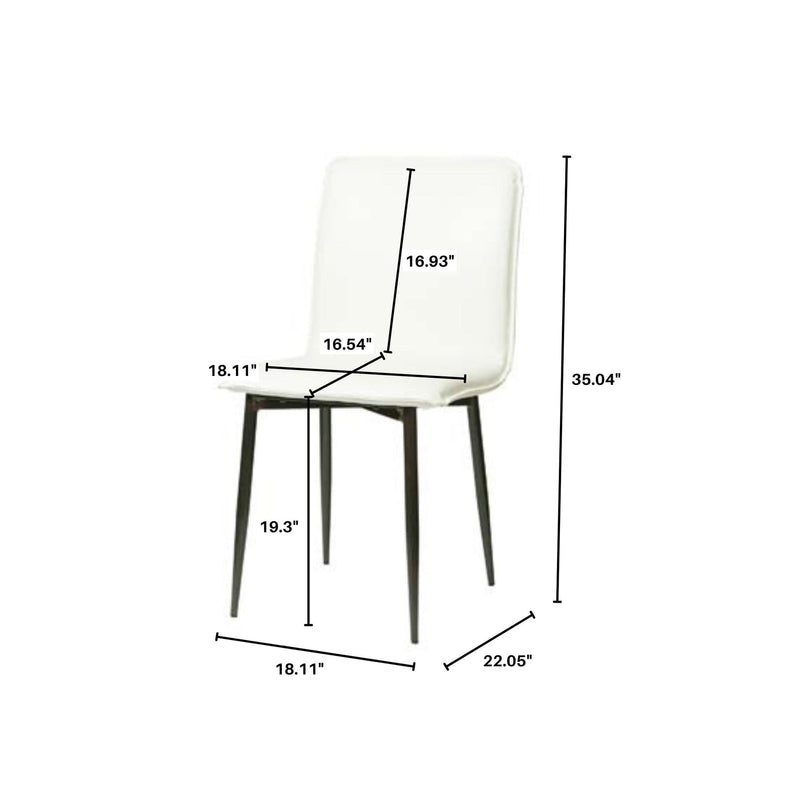 9. "Affordable Luca Side Chair - Fox White for budget-friendly furniture options"