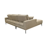 4. "Elegant and spacious Valentino Adjustable Back Left Sectional for ultimate relaxation"