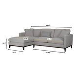 3. "Stylish Burbank Sofa Lhf Sectional with durable fabric upholstery"