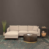 5. "Elegant Burbank Sofa Lhf Sectional with adjustable backrests"