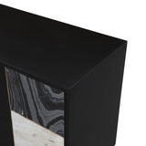 6. "Functional Hexa Sideboard - Black Fossil for organizing home essentials"