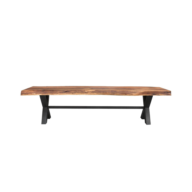 2. "Vintage-style bench with 88-inch seating capacity"