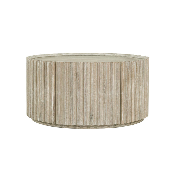 2. "Modern Oasis Round Coffee Table 1 Door with stylish finish"