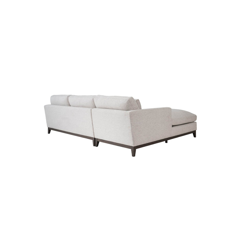 4. Luxurious Oxford Left Sectional Sofa - Travertine Cream with ample seating
