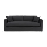 2. Stylish Heston Sofa - Black Fabric for modern living spaces