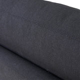 7. Luxurious Heston Sofa - Black Fabric for a touch of opulence in your home