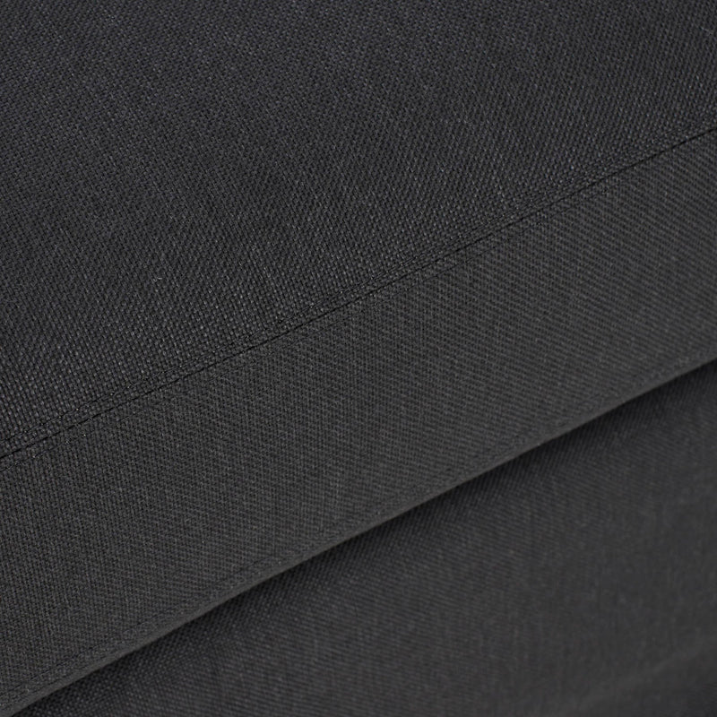 8. Versatile Heston Sofa - Black Fabric that complements any interior style