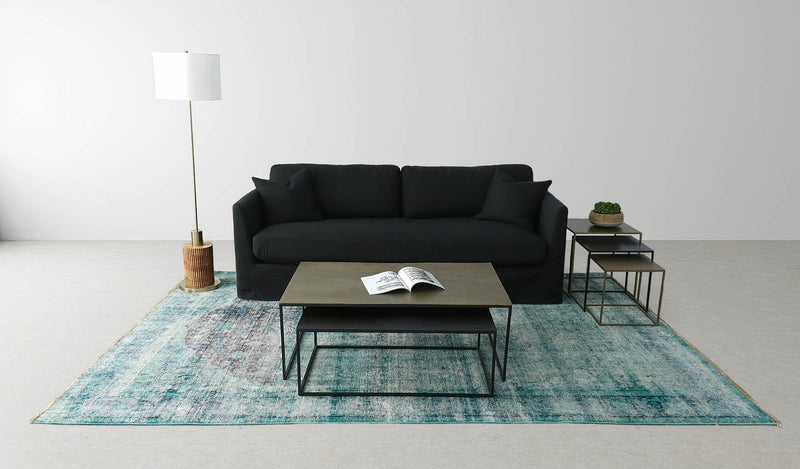 10. Affordable Heston Sofa - Black Fabric for budget-conscious shoppers