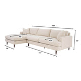 8. Relaxing Martha Left Sectional Sofa - Beach Alabaster for ultimate comfort