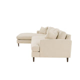 3. Stylish and versatile Martha Left Sectional Sofa - Beach Alabaster