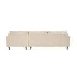 4. Martha Right Sectional - Beach Alabaster with plush cushions