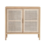 3. "Functional rattan small sideboard - perfect for small spaces"