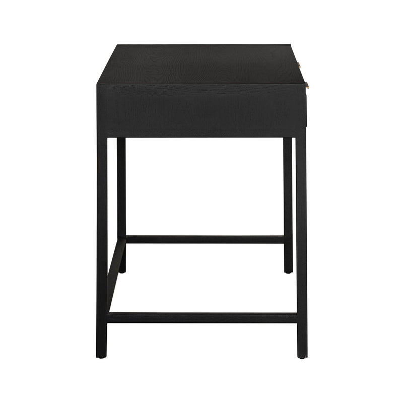 4. "Versatile Rattan Desk - Ebony suitable for any decor style"