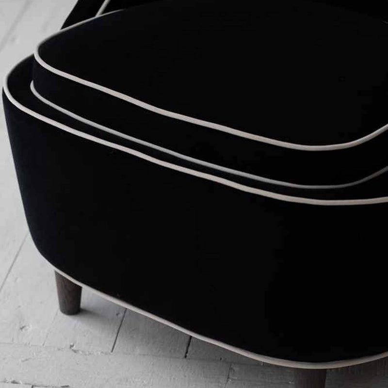 6. "Sleek and modern Ebony Club Chair in Black, a statement piece"