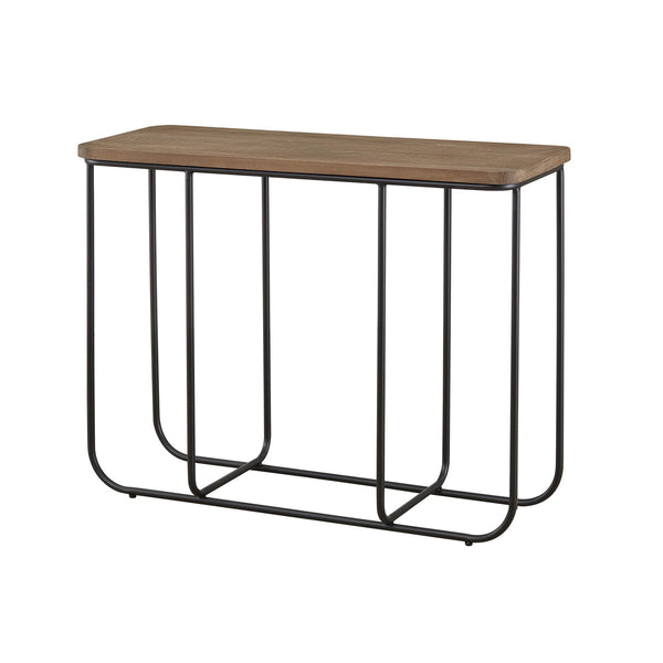 1. "Preston Console - Elegant wooden console table with storage drawers"