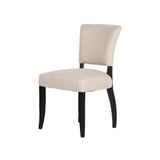 1. "Luther Dining Chair - Light Linen/Black Legs - Elegant and Comfortable Seating"