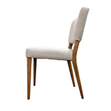 3. "Luella Dining Chair - Sandy Beige/Cool Brown Legs: Enhance your dining experience with this chic and cozy chair"