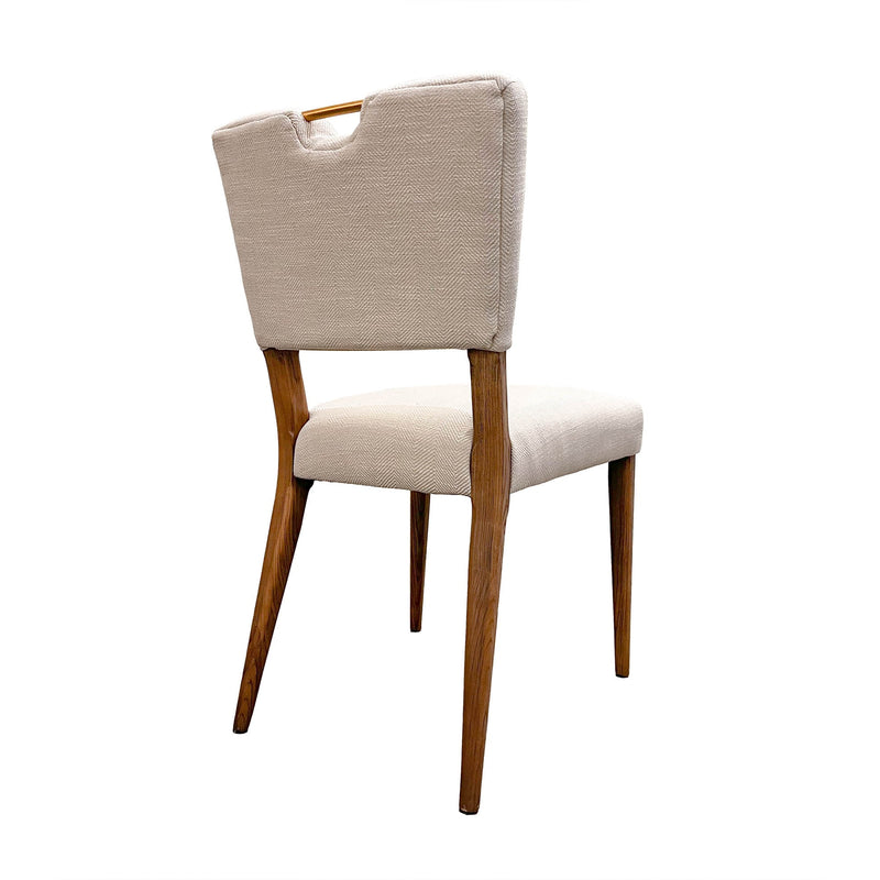 5. "Luella Dining Chair - Sandy Beige/Cool Brown Legs: Upgrade your dining room with this sophisticated seating solution"