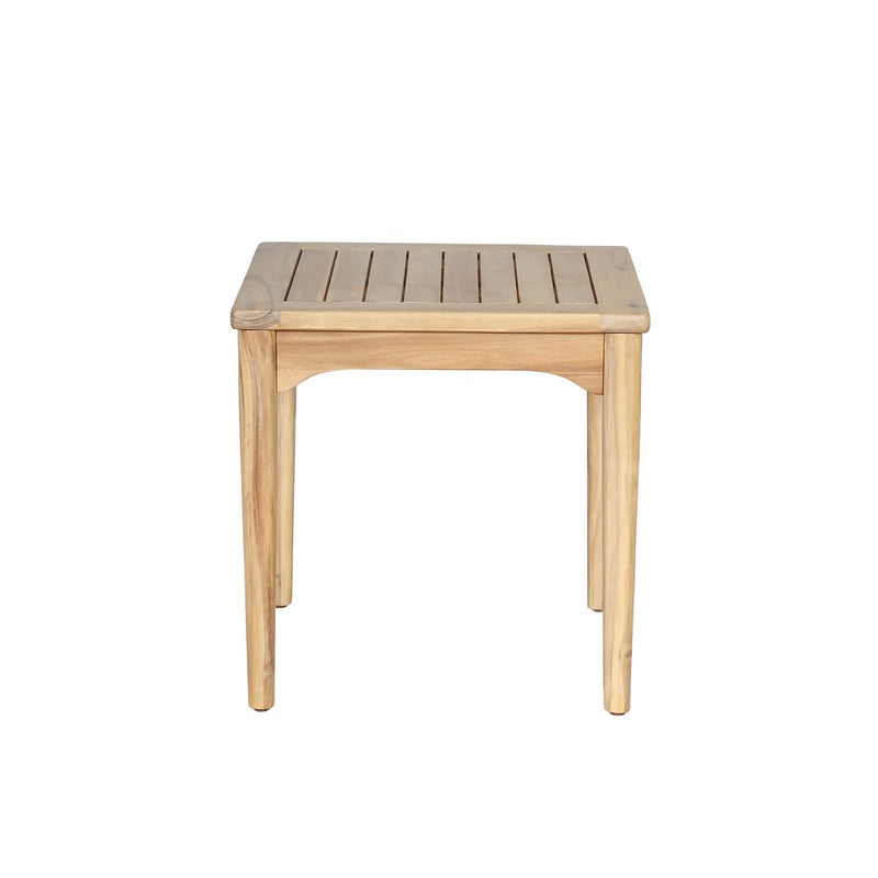 3. "Sonoma Outdoor Furniture - Square Side Table with Weather-Resistant Finish"