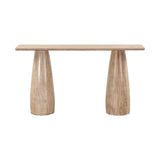 3. "Versatile Truffle Console Table with contemporary appeal"