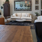 12. Valencia Round Coffee Table - White Marble/Black Matte with easy maintenance and cleaning.