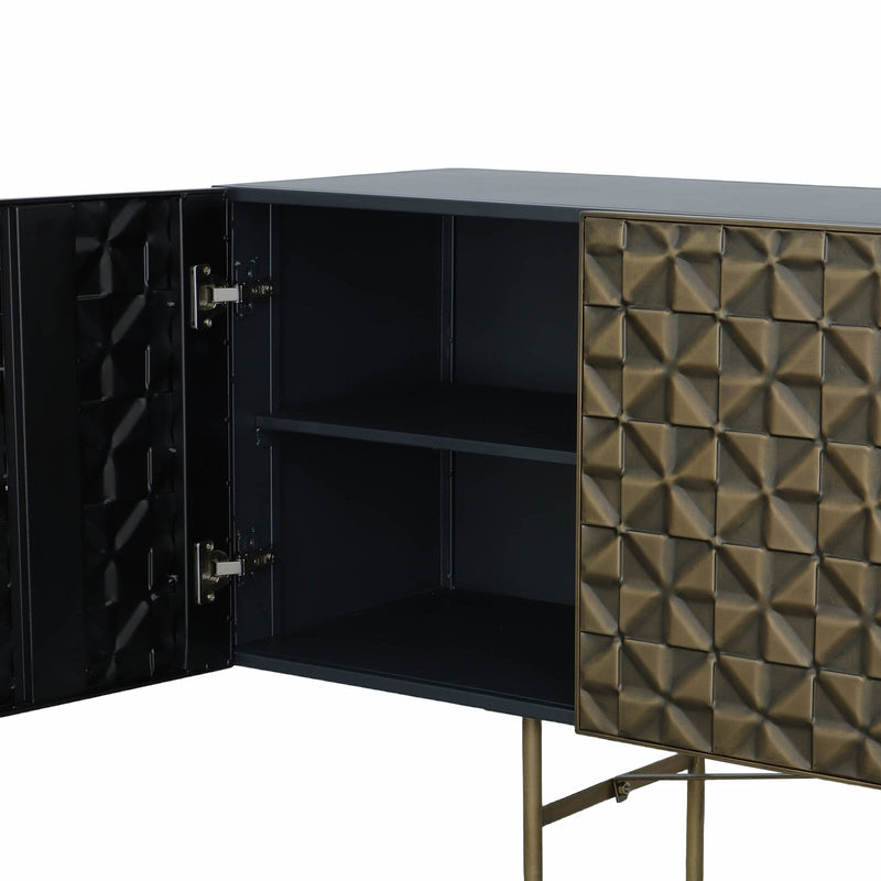 11. "Sophisticated Carina Sideboard with a sleek silhouette and elegant details"