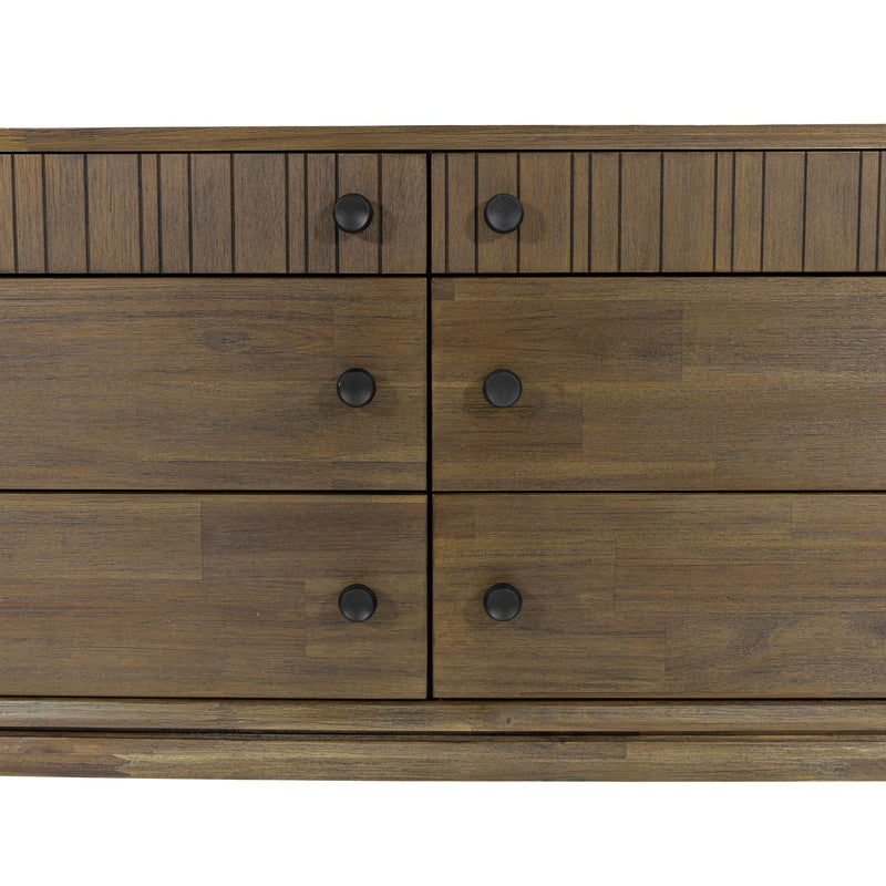 7. "Contemporary West Dresser 6 Drawers - Add a touch of sophistication to your room"