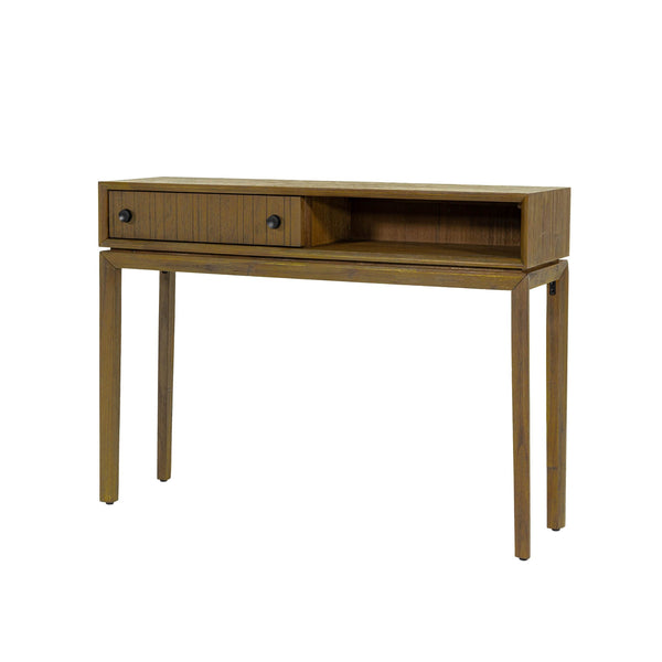 1. "West Console Table with sleek design and ample storage space"